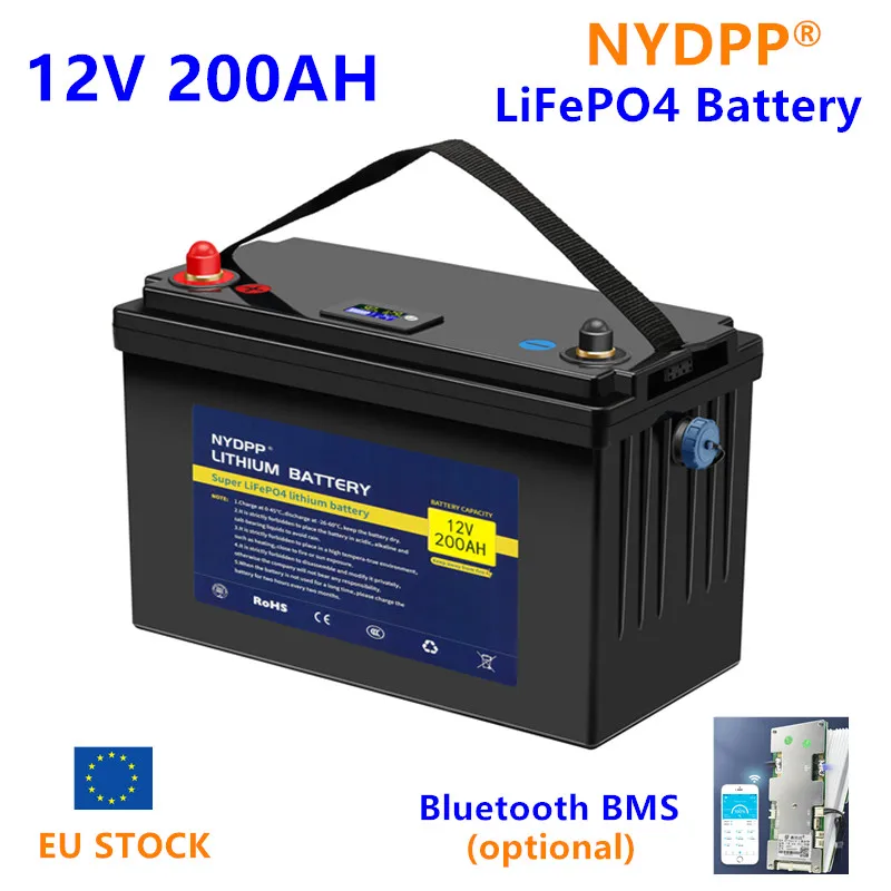 12V LiFePO4 Battery 300AH 200AH Battery pack 12V 200ah Lithium iron phosphate battery for Boat Motor Boat Engine,Inverter, solar