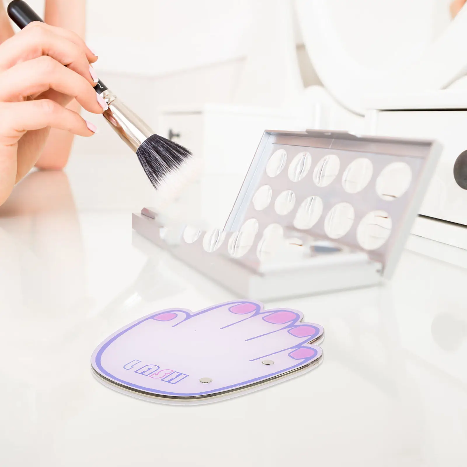 

Магнитная акриловая платформа для наращивания ресниц, подставка для демонстрации накладных ресниц, портативная, для использования в салонах, яркие цвета