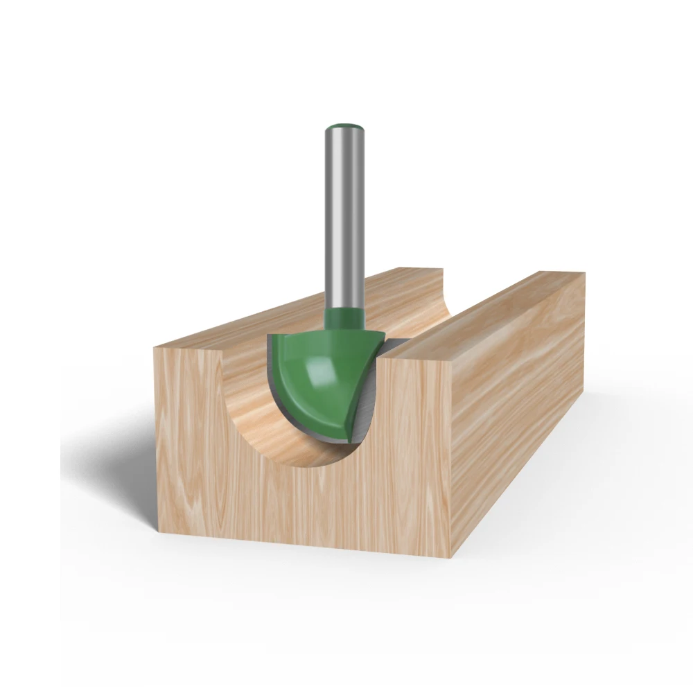 LAVIE 5 buah r 4 buah 6mm mata Router hidung, Set ujung penggiling, kotak Cove bulat, Radius CNC karbida padat, mata profil inti MC0602