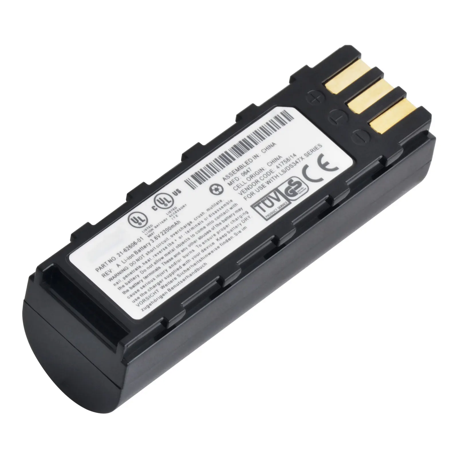 2200mAh 21-62606-01 Battery Original Replacement Batteries For Symbol LS3478 DS3478 LS3578 DS3578 Honeywell 8800 MT2000 MT2070