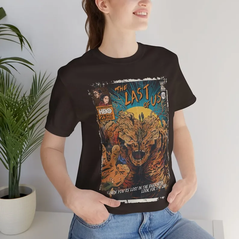 Aesthetic The Last of Us Vintage Halloween Horror Movie Streetwear Graphic Unisex Short Sleeve T-Shirt