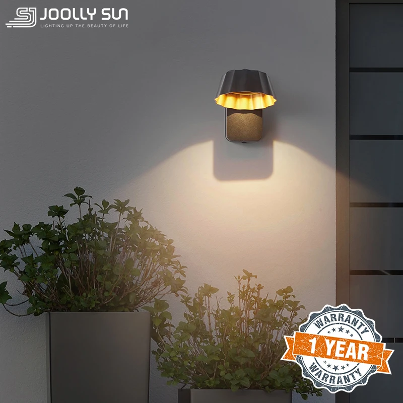 JoollySun Wall Light Outdoor Lamp Modern Bedside Sconces for Corridor Gate Side Bedroom Decor Indoor Adjustable Angle Fixtures