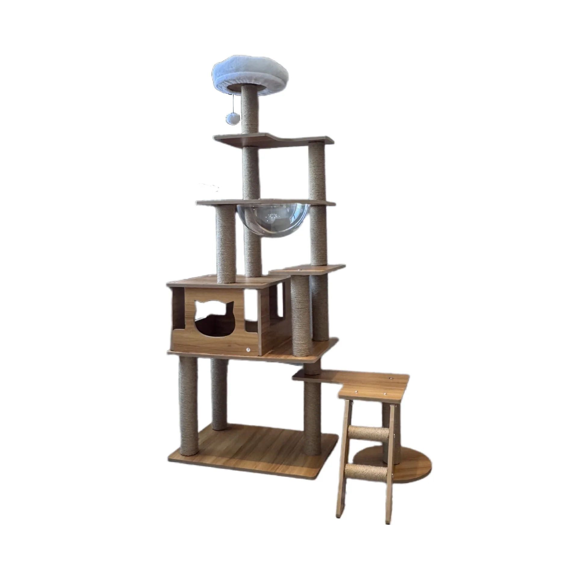 

Wooden cat climbing frame, cat litter, pet litter, four-season universal space capsule pet supplies