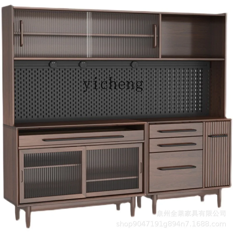 Xl Japanese Style Solid Wood Sideboard Dining Room Wire-Wrap Board Living Room Log Storage High Cabinet