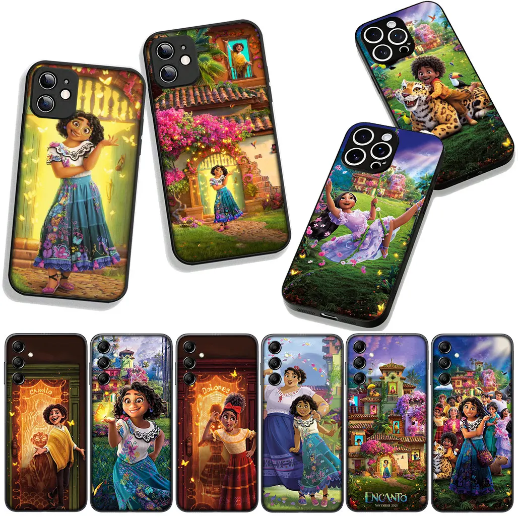 Для Samsung Galaxy A12 A14 A31 A41 A50 A51 A6 A7 A70 A71 A72 A21S M56 M15 Note 20 9 8 10 Чехол Encanto Princess Cute