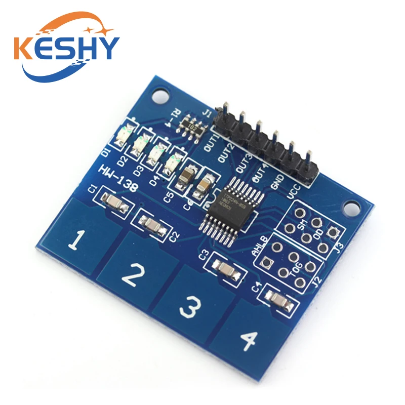 TTP223 TTP224 TTP226 TTP229 1/4/8/16Channel Jog Digital Touch Button Sensor Capacitive Switch Modules Accessories for Arduino