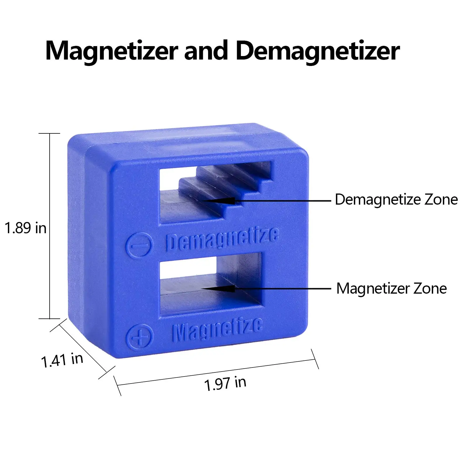 2 In 1 Precision Magnetizer  Demagnetizer Use for Small and Big Screws Screwdrivers Drill Bits Drivers Wrenches Tweezers Sockets