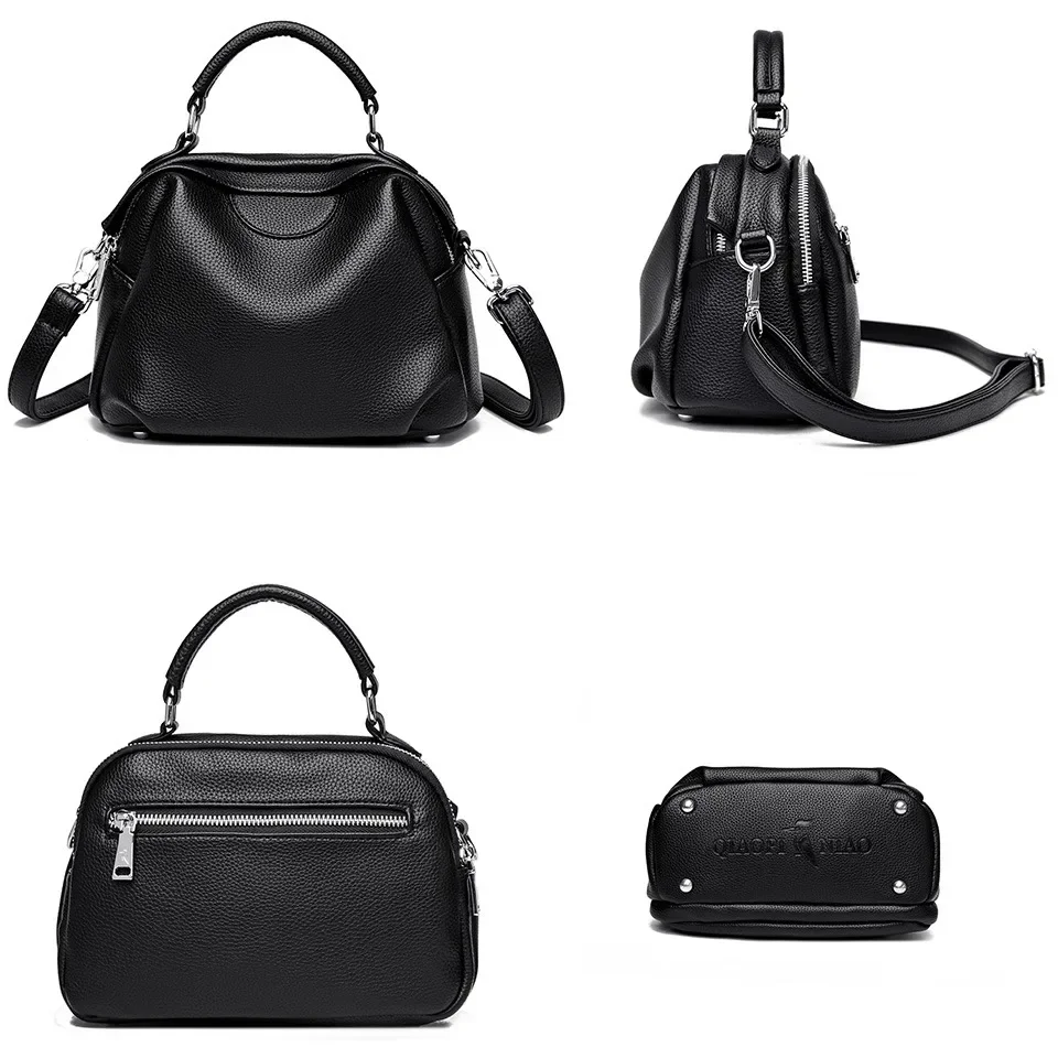 Large Capacity Luxury Leather Women Tote Bag Designer Many Pocket Female Shoulder Messenger Bags Ladies Handbag Sac A Main
