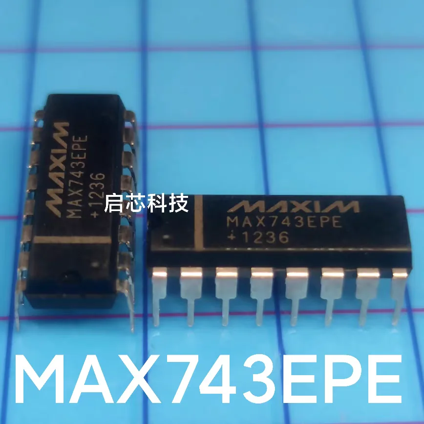 MAX743 MAX743EPE  Brand-new, factory-sealed dual-output switching regulator (+5 V to ±15 V or ±12 V)