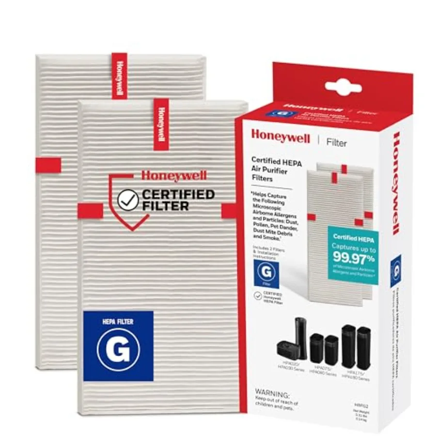 

Genuine HEPA Air Purifier Filter G,,Airborne Allergen Air Filter Targets Smoke, Pollen, Pet Dander, and Dust