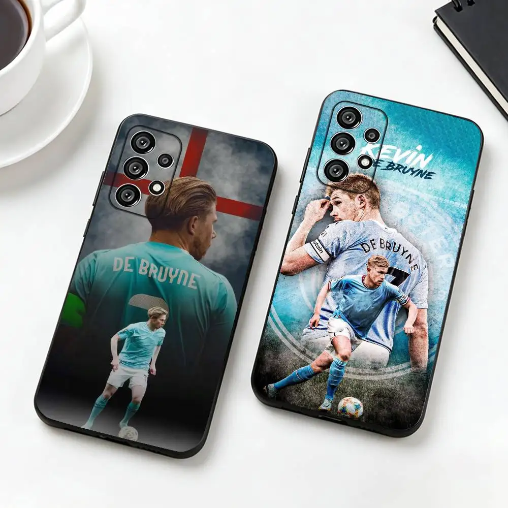 F-Football star K-Kevin De Bruyne  Phone Case For Samsung S25,S24,S21,S22,S23,S30,Ultra,S20,Plus,Fe,Soft Silicone Black Cover