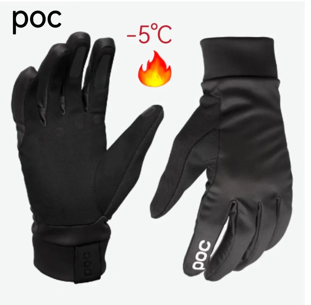 

24 new spot second hair winter style velvet warm, windproof and cold-resistant thick long finger outdoor sports riding gloves