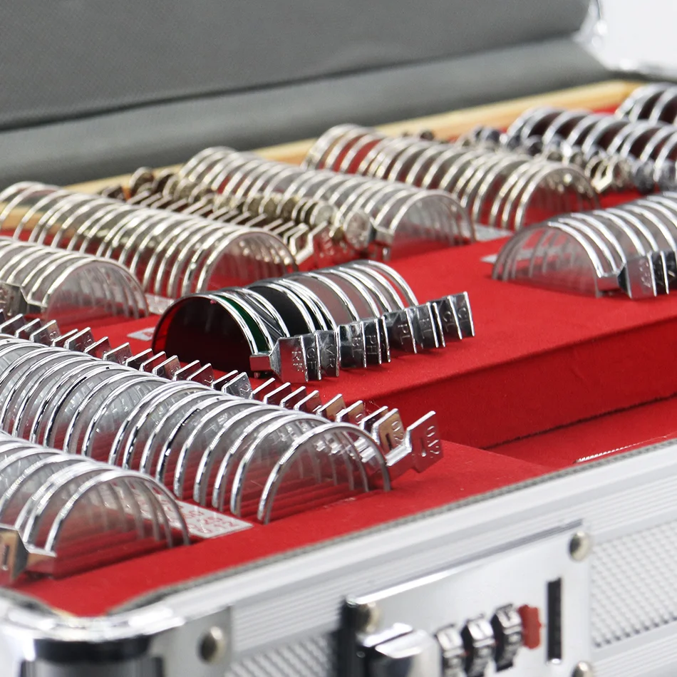Aist Optics High Quality Optical Products Optical Lenses 266 Pieces Audition Metal Ring Trial Lens Set Aluminum Box Trial Frame