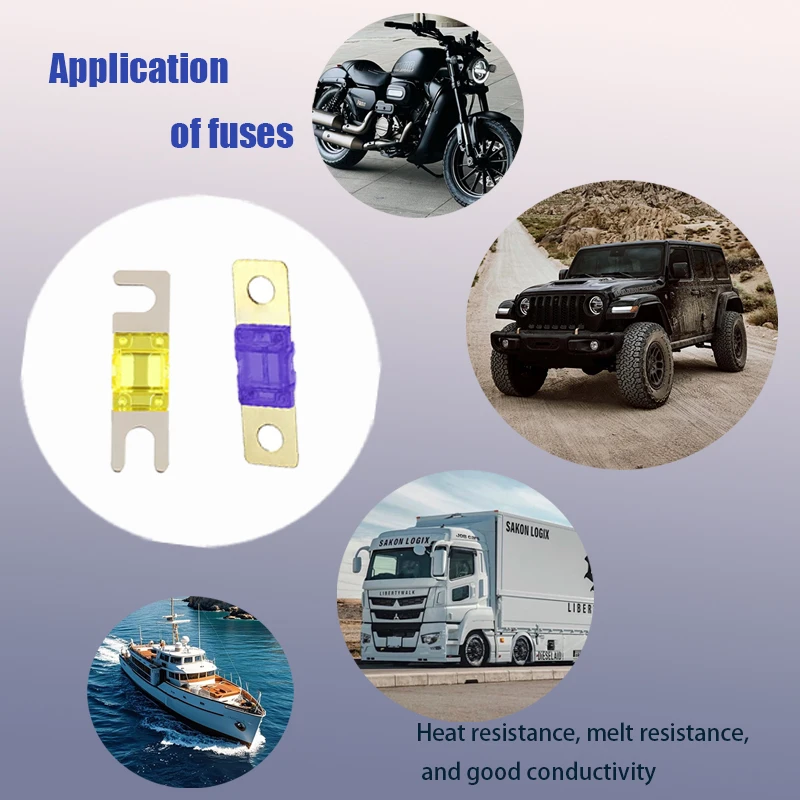 1/2/5 шт., держатель предохранителя вилки MIDI и предохранитель вилки ANS, плоский предохранитель 30A/40A/50A/60A/70A/80A/100A/120A/125A для автомобилей, кораблей и т. д.