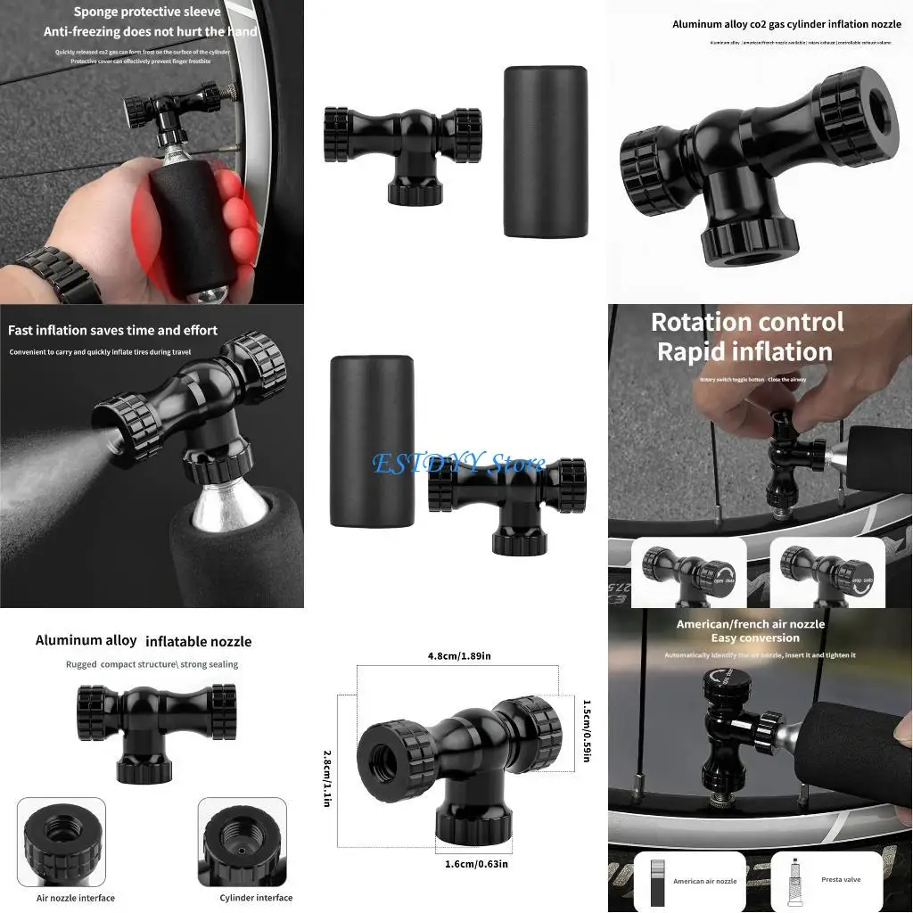 

G6DE Bicycles CO2 Inflator Cycling Bicycles Tire Small Tool Tyre Valves