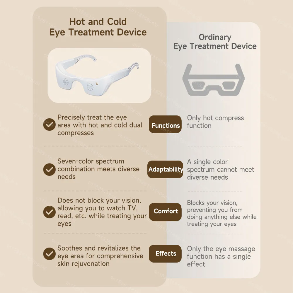 جهاز تدليك العين الكهربائي EMS العلاج بالضوء الأحمر جهاز تجميل العين مكافحة الشيخوخة العناية بالعين الساخن والبارد التعب الإغاثة الهالات السوداء #3