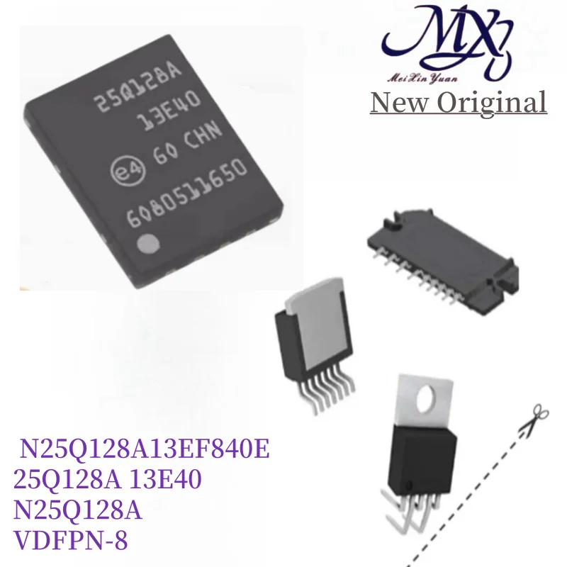 MXY N25Q128A13EF840E 25Q128A 13E40 N25Q128A VDFPN-8 IC chip new original