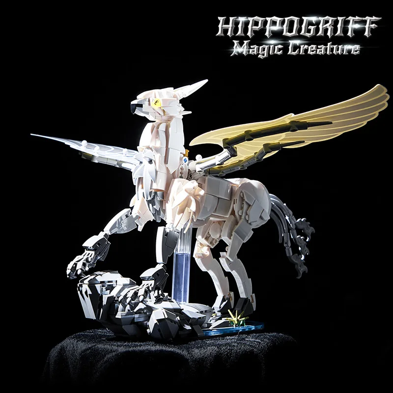 Creative MOC 698pcs Magic World Hippogriff Model Building Blocks Set Magical Creature Figures Kit Bricks Toys For Children Gifts