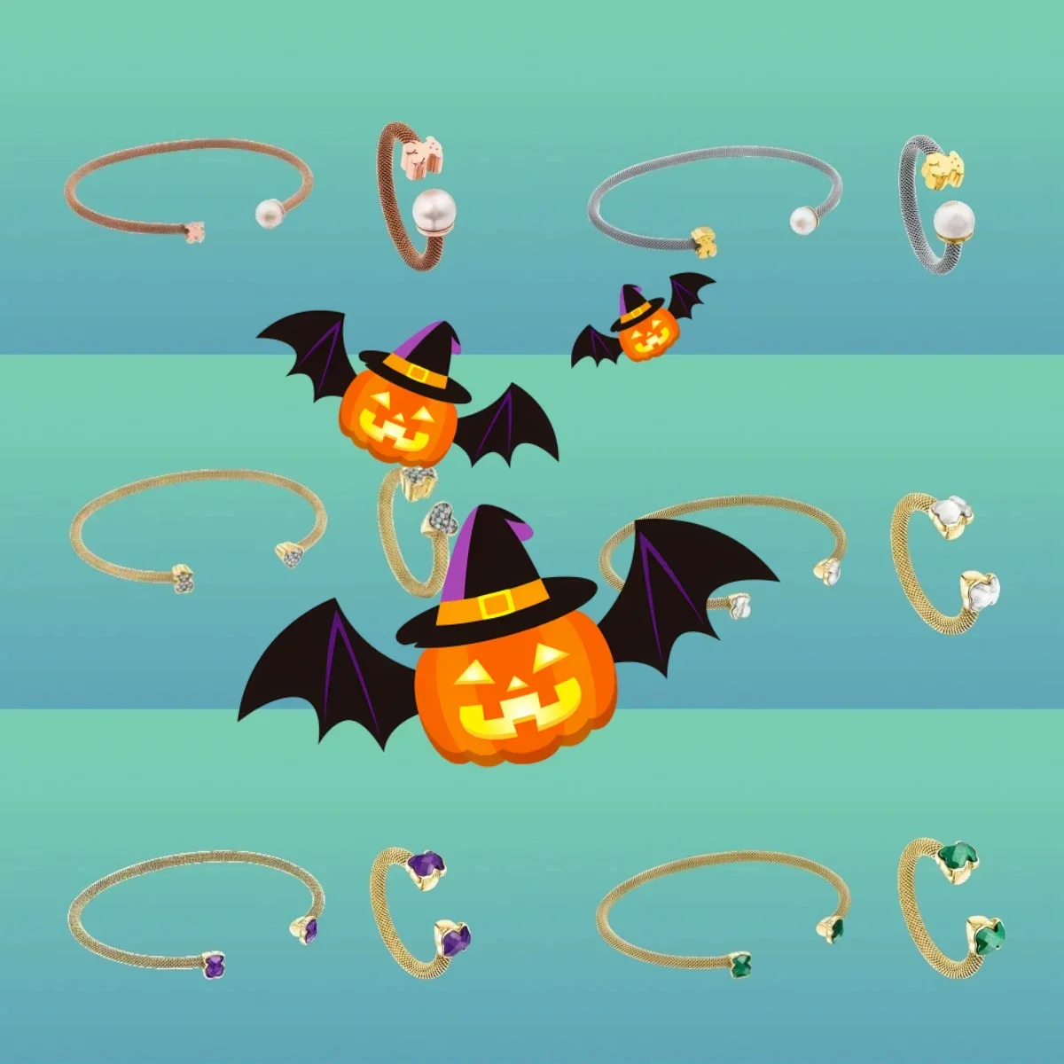 

2025 Hot Selling Spain Original TO Jewelry 925 Silver Multiple Choice Bracelet Set Gentle Summer Halloween decorations