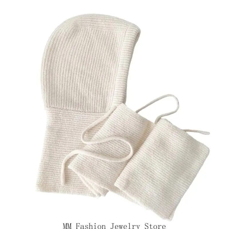 Hooded Scarf and Shoulder Wrap in Integrated Form, Designed for Warm Layering During Commuting, Travel, and Outdoor Walks D0UB
