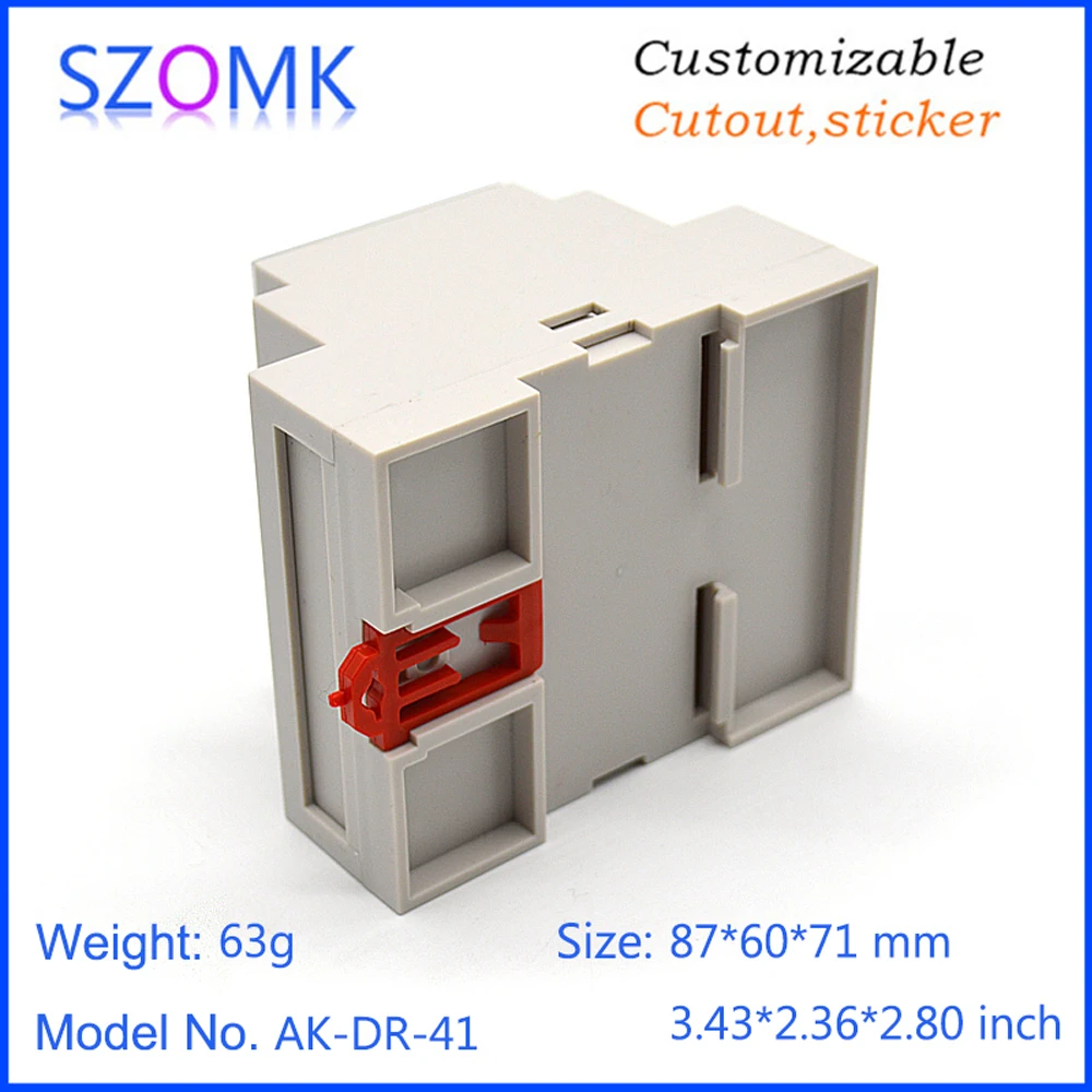 1 Stuk 87*60*71Mm Abs Materiaal Plastic Besturingsschakelaar Behuizing Plc Elektronica Plastic Behuizing Voor Pcb-Ontwerp