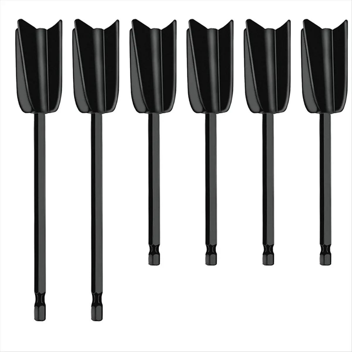 DT38 6Pcs Drill Mixer Attachment,Mixer Drill Attachment Resin Mixer Paddles Epoxy Mixer Attachment for Mixing Paint Stirrer