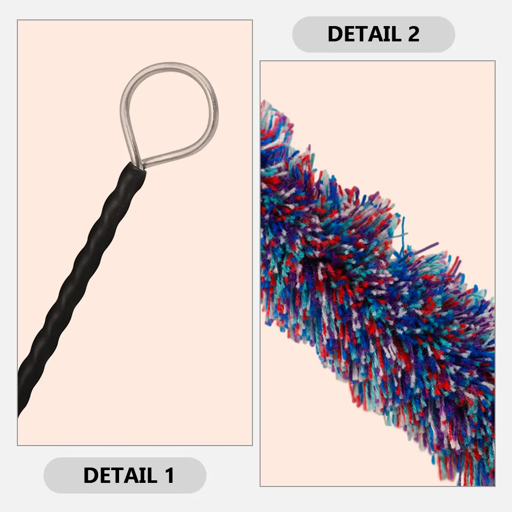 

2Pcs Music Instrument Clarinet Brush Stainless Steel Handle Cleaning Tool for Sax Flute Wind Instrument Care Essential Kit