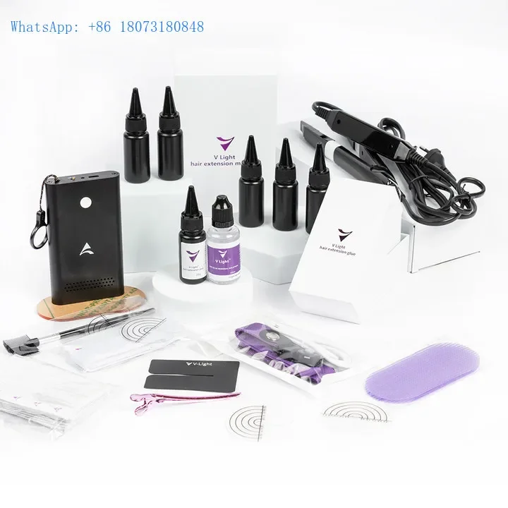 New Trend V Light Hair Extension Kit Tape In Hair Extensions Kit 100% Human Hair Extension Tool