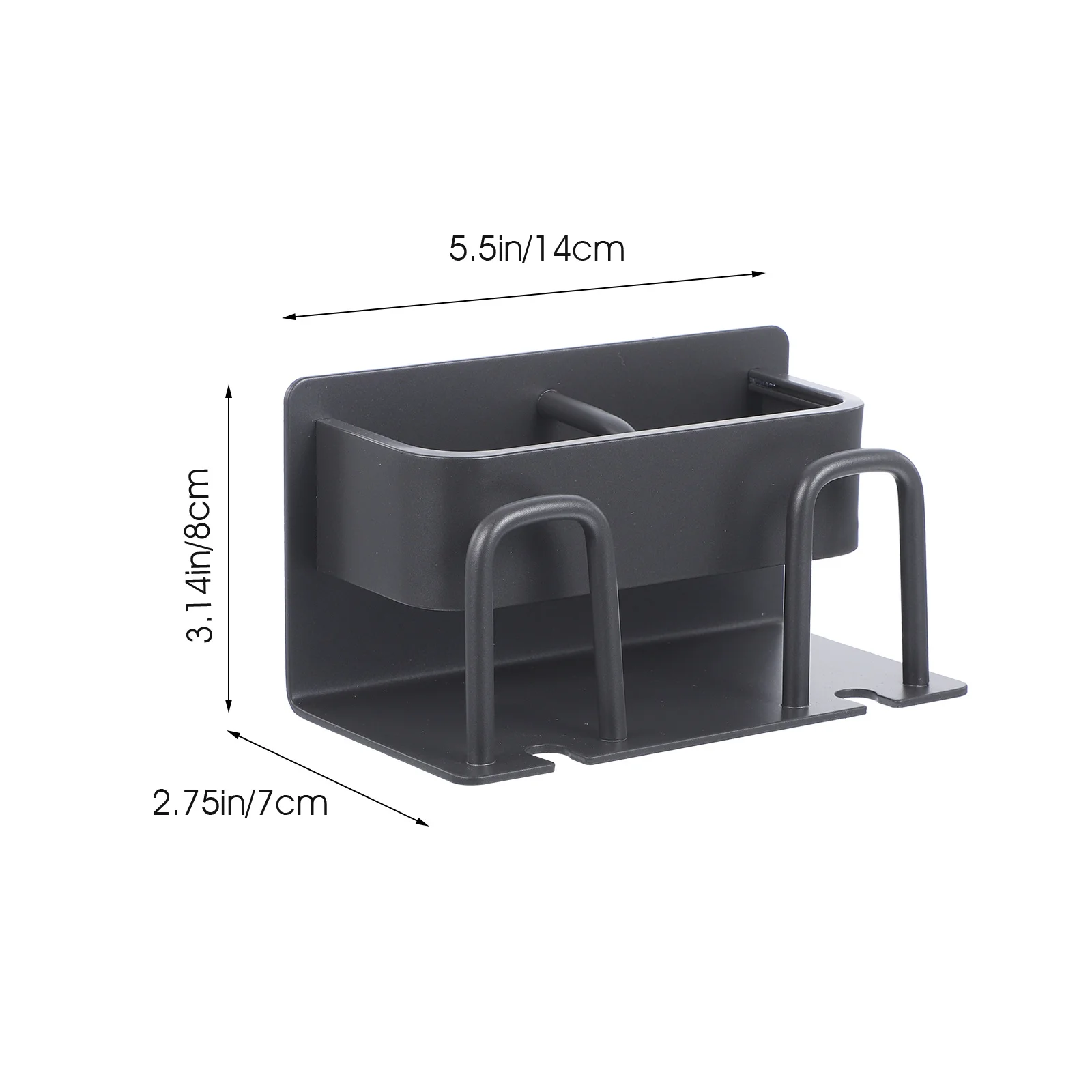 المنزل الألومنيوم حامل فرشاة الأسنان معجون الأسنان جوفاء حامل الحائط الحمام تخزين الرف المنظم الرف مسمار الحرة الحمام #2