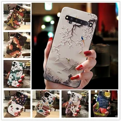 3D Relief Phone Case For TCL 10 Pro SE Case Floral Silicon Cover For TCL 10L 10 Pro Case 10Pro T799B T799H 10SE Fundas Coque