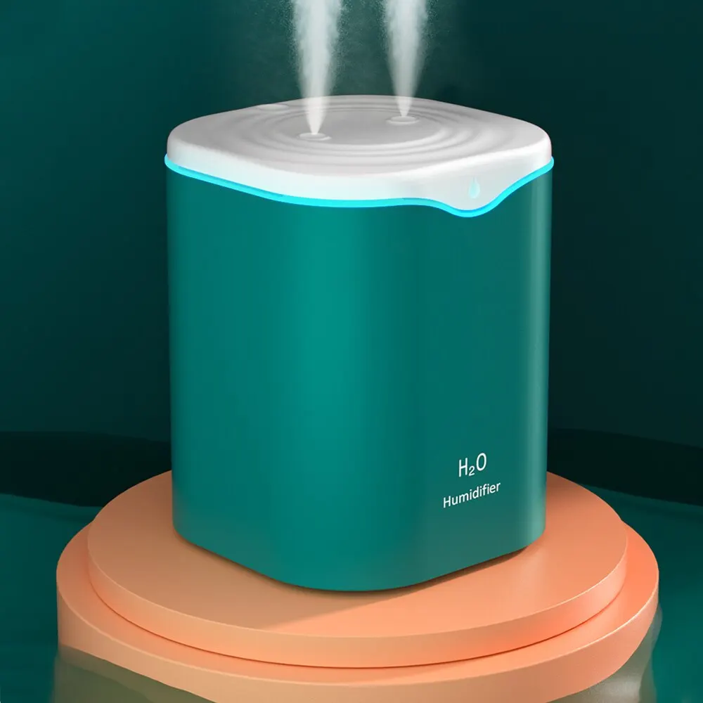 New USB Double Spray Humidifier Home USB Desktop Small Humidifier 2L Capacity Portable Clean Air Humidifier image 3