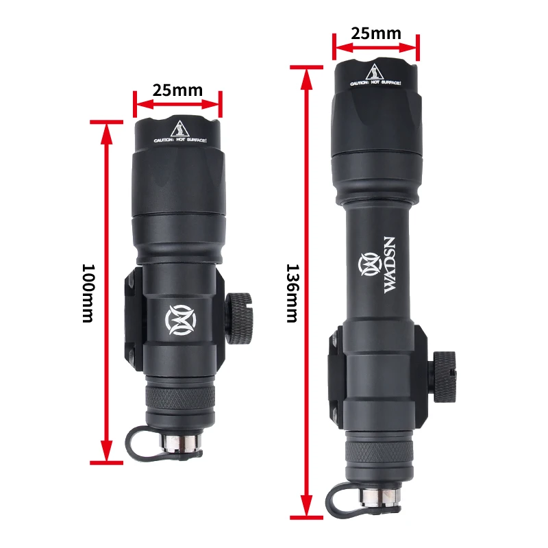 Surefir M300 M600 Flashlight With AXON Dual Function Remote Pressure Switch Fit 20mm Rail Hunting Tactical Airsoft Light