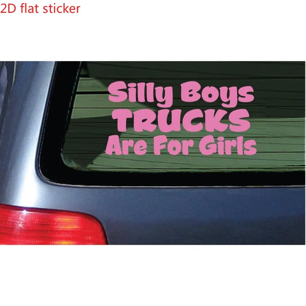 

Виниловые наклейки Stupid Boy Truck for Girls - розовые наклейки на окна, 6 шт., 2D плоские наклейки для мотоциклетных шлемов