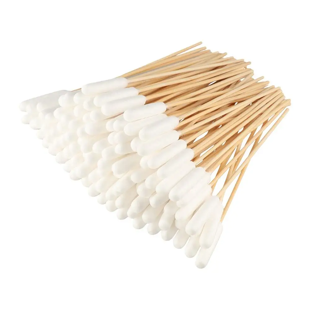 

50pcs 15cm Pet Cotton Swabs Single-head Disposable Dog Wash Ear Stick Dirt Removal Cotton Swabs Dog Cotton Buds Grooming