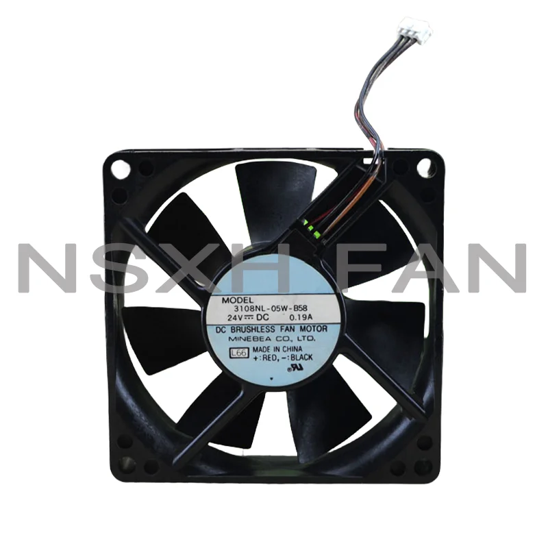 Ventilador de refrigeración del inversor 3108NL-05W-B58, ORIGINAL, 24V, 0.19A, 8020, 8CM