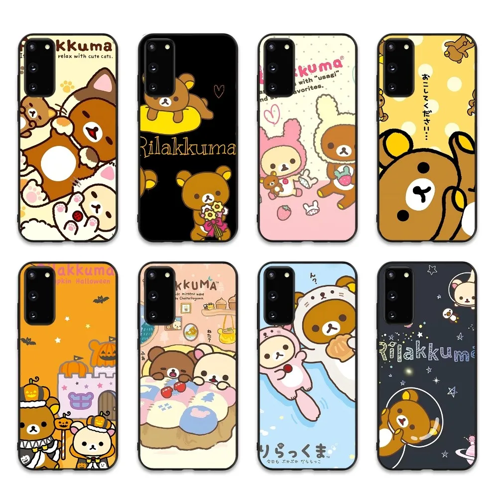 Cute Cartoon R-Rilakkuma Phone Case For Samsung S 9 10 20 21 22 23 30 23 24 plus lite Ultra FE S10lite Fundas