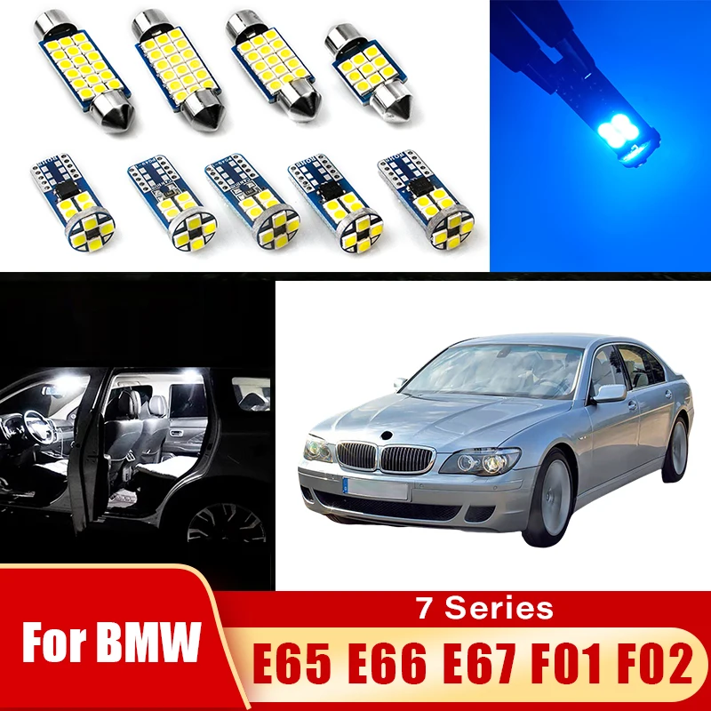 Auto-LED-Lampen für BMW 7er Serie E65 E66 E67 F01 F02 2002 - 2015 Innenraumleuchte Schminkspiegel Kofferraumbeleuchtung Zubehör ﻿
