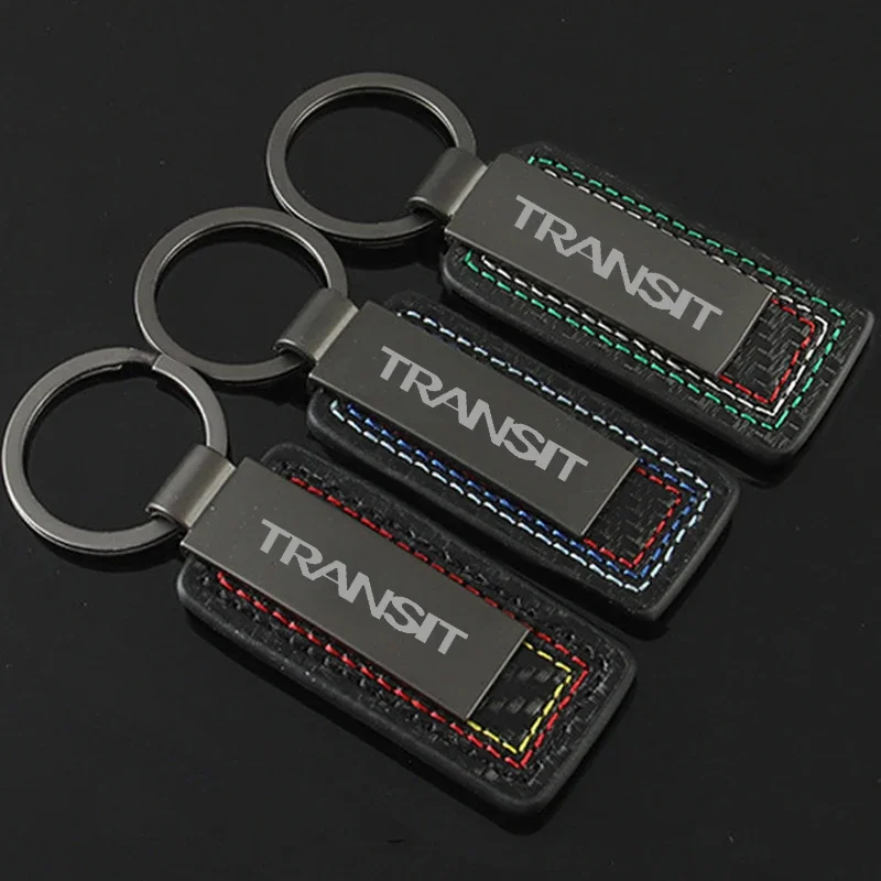 Alloy Keychain Holder Key Ring Gift Auto KeyRing Pendant for Ford TRANSIT 2024 2025 2023 2022 2019 Keys Buckle Car Decor Styling