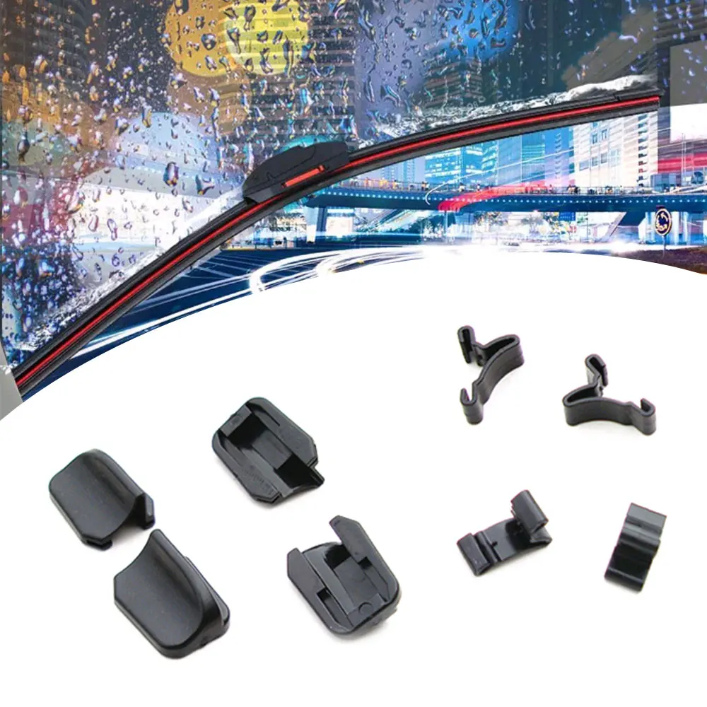 1 Set Car Windscreen Wipers Clip Fasteners Wiper Blade Parts Car Wiper Cover Card Cap Car Auto Exterior Universal Accessories