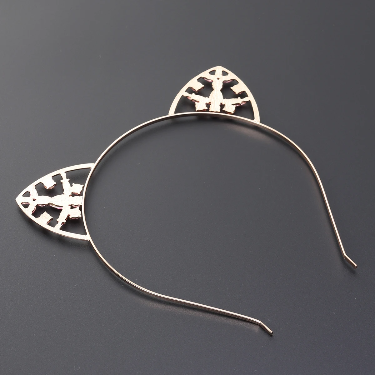 

Cat Ears Headband Crystal Design Ideal for Kids Girls Party Costume Hair Hoop Headwear Accessories Cat Ears Headband