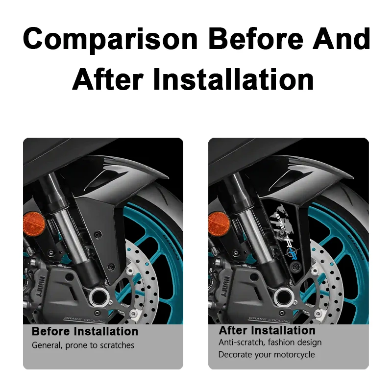POSFIRA Motorcycle Front Fender Sticker 3D Resin Decals for CFMOTO 675SR R CF Moto 675SRR 675SR-R 2025 Mudguard Accessories