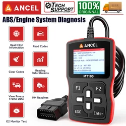 ANCEL MT100 Motorcycle Scanner Engine System Diagnostic Tool OBDII Motorcycle For Honda/Suzuki/Yamaha/