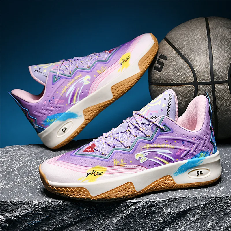 

Brand Fashion Basketball Shoes Trainers for Men Breathable Platform Sport Man Basketball Sneakers Unisex Professional Shoes Men