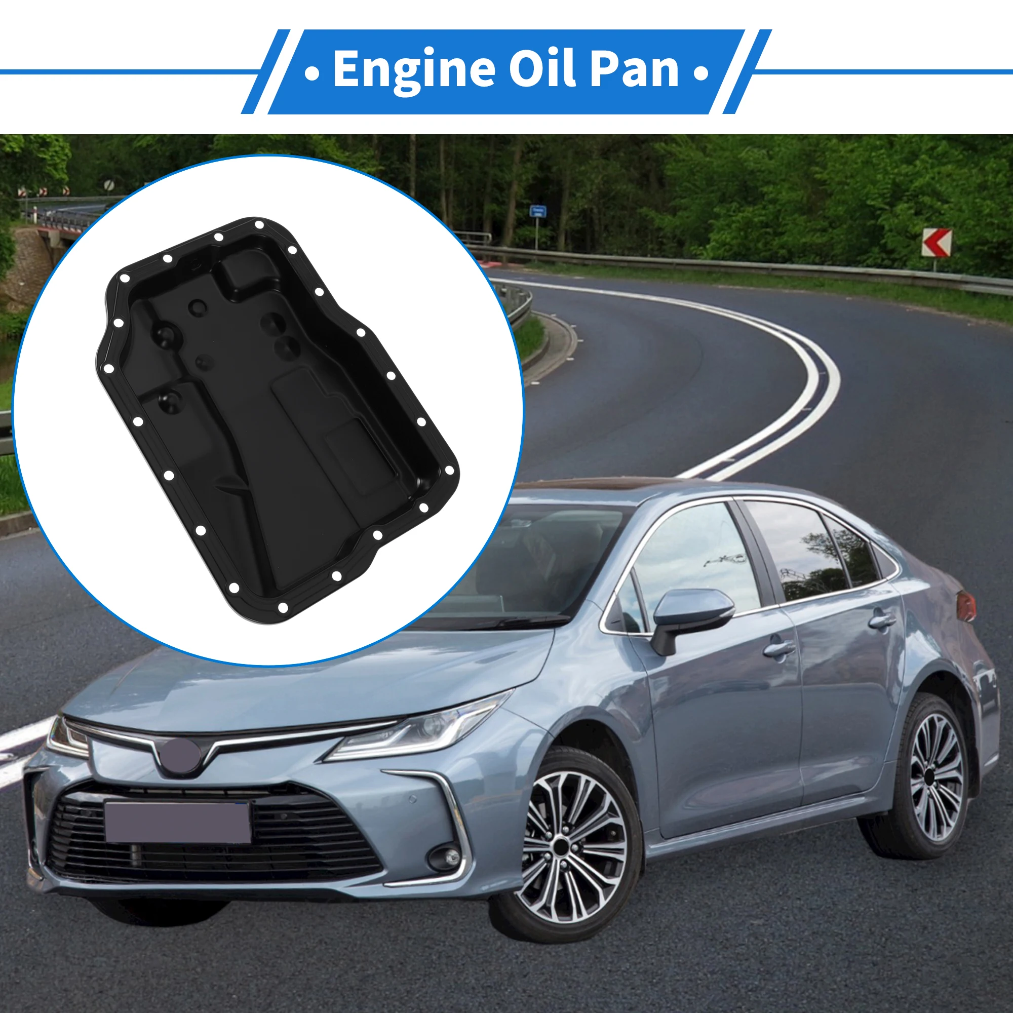 

X Autohaux 1 шт. No FN112151X Масляный поддон двигателя для Mazda 2 с автоматическим транс-железом, черный