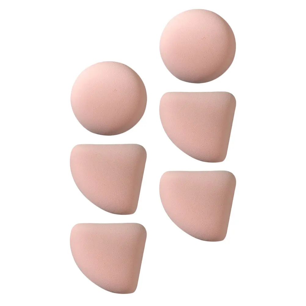 6pcs Powder Puff Makeup Tools High Grade Pva Material Durable Soft Compact For Travel Home Beauty Accessories