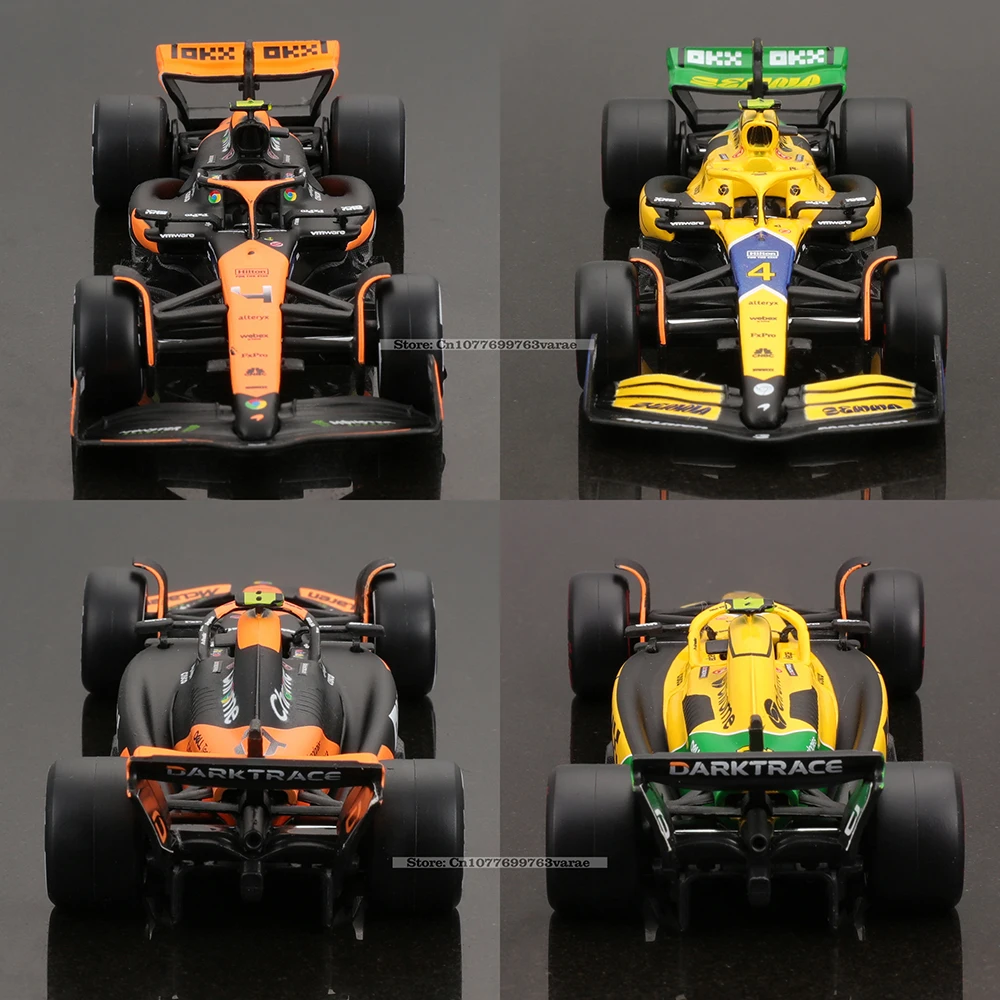 Bburago 1:43 2024 F1 McLaren MCL38 # 4 Lando Norris # 81 Oscar Piastri Legierungsauto Druckguss-Modell Spielzeug Sammlerstück – Detail 7