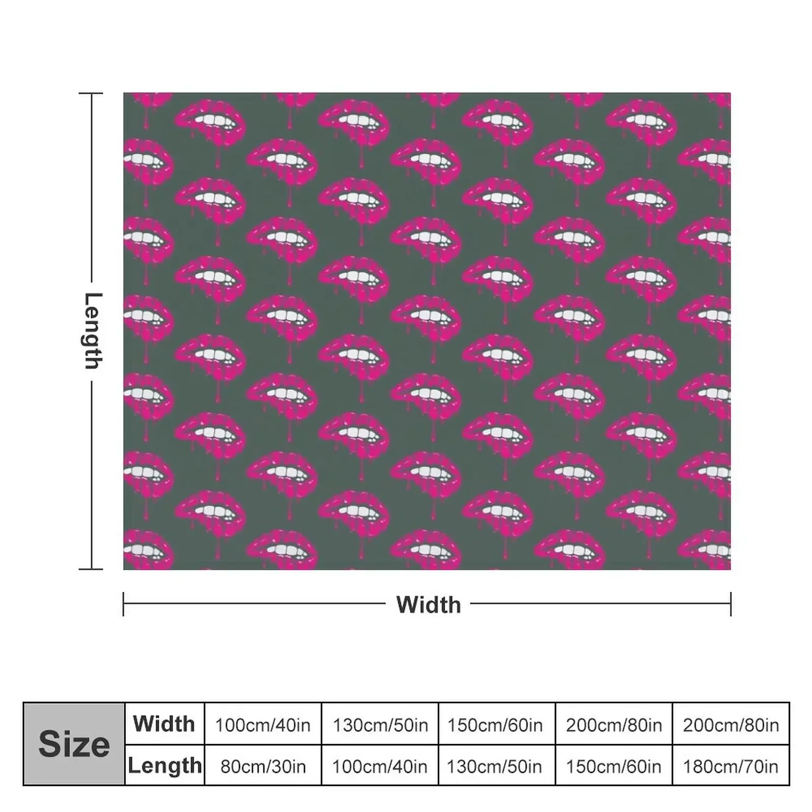 Ben Azelart Merch Stay Wild Lip Throw Blanket Personalized Gift Decorative Beds Sofa Blankets