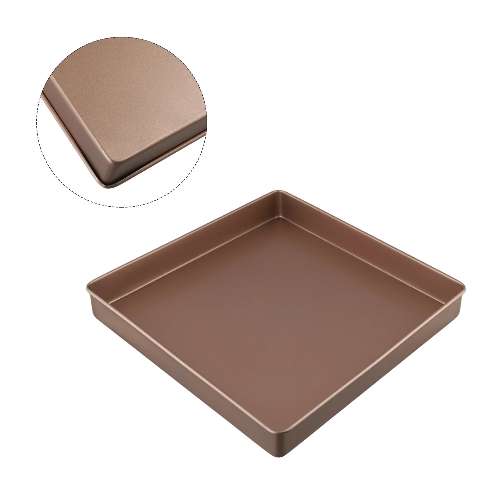 28*28cm Square Bakings Pan Sheets Carbon Steel Chef Nonstick Tray Microwave Oven Pan Cookie Toast Tray Bakeware Accessories