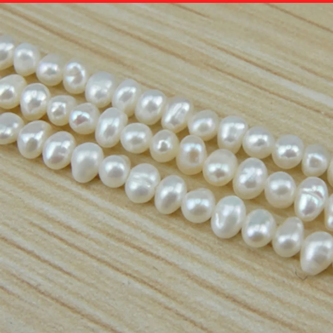 Grade AA  3-4mm Natural Freshwater Pearl Beads White Potato Pearl Loose Beads For DIY Necklace Bracelat Jewelry Making Finding