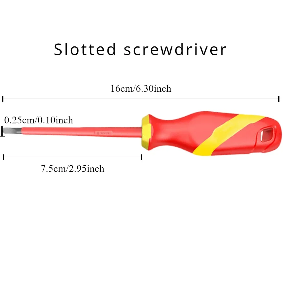 Phillips Screwdriver with Magnetic Insulation Slotted Screwdriver Electrician Repair Tools Hand Tools